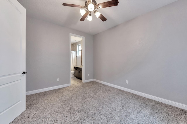 1025 W 21st St Unit C, Houston, TX 77008 - spare room featuring light colored carpet and ceiling fan