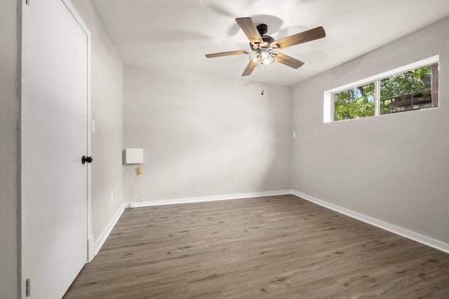 116 Harbour Ln, Coldspring, TX 77331 - spare room with wood finished floors and a ceiling fan