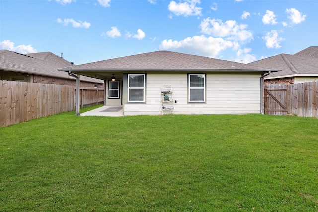 10166 Hidden Creek Falls Ln, Brookshire, TX 77423 - back of property featuring a fenced backyard and a patio