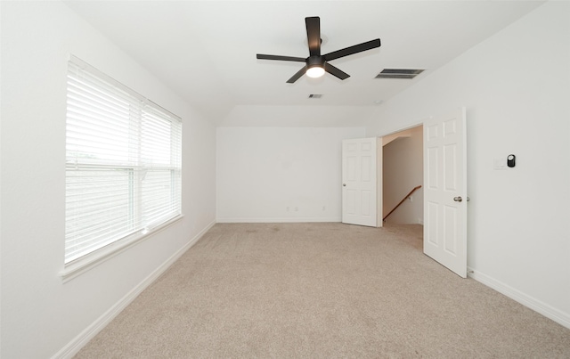 10166 Hidden Creek Falls Ln, Brookshire, TX 77423 - spare room featuring light carpet and ceiling fan