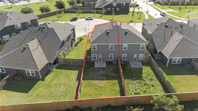 5263 Shallowhurst Ln, Katy, TX 77449 - aerial view of residential area featuring property parcel outlined