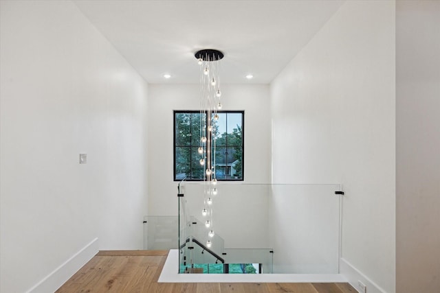 431 W 30th St, Houston, TX 77018 - staircase with wood finished floors and baseboards