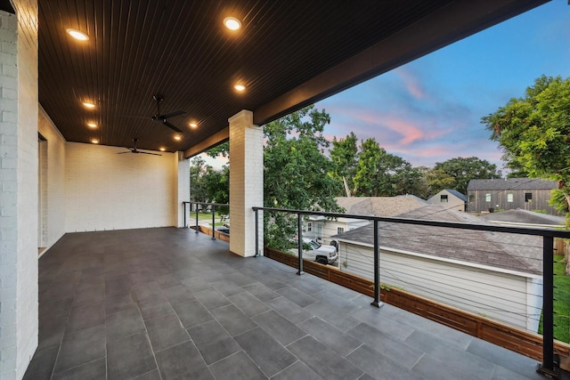 431 W 30th St, Houston, TX 77018 - patio / terrace with ceiling fan