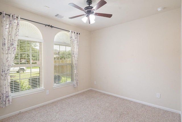 19022 Summer Farm Trl, Richmond, TX 77407 - carpeted spare room with a smoke detector, healthy amount of natural light, and ceiling fan