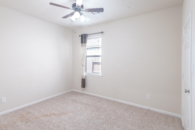 19022 Summer Farm Trl, Richmond, TX 77407 - carpeted empty room featuring a ceiling fan and baseboards