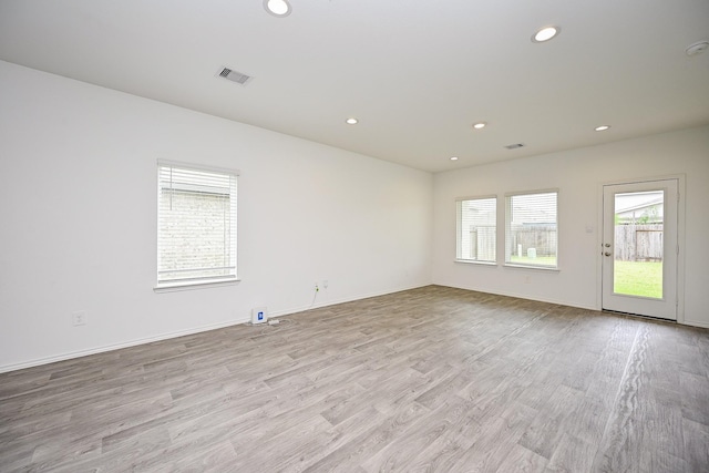 5411 Auburn Gardens Ct, Spring, TX 77373 - unfurnished room featuring recessed lighting and light wood-style flooring