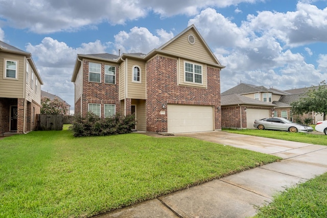 20027 Bayliss Manor Ln, Cypress, TX 77433 - traditional-style house featuring brick siding, driveway, and a garage