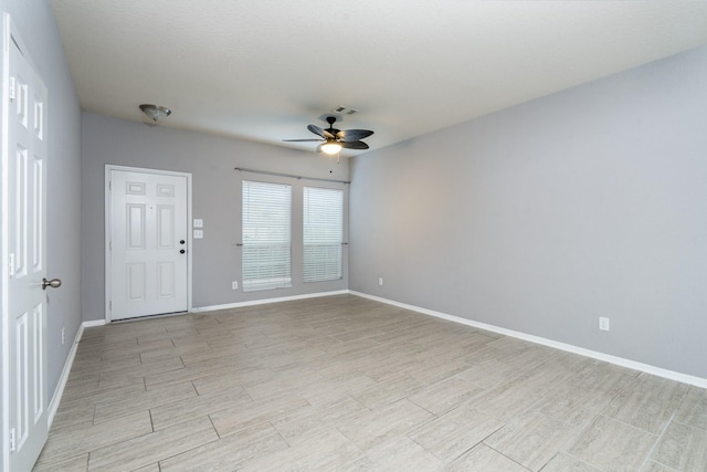 20027 Bayliss Manor Ln, Cypress, TX 77433 - spare room with ceiling fan and light wood-type flooring