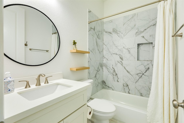 2401 103rd St, Galveston, TX 77554 - full bath featuring vanity and shower / bath combo with shower curtain