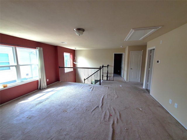 2714 Glenfield Manor Ln, Houston, TX 77014 - carpeted spare room with attic access