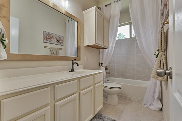 135 Forest Heights Way, Montgomery, TX 77316 - full bathroom with vanity, tile patterned flooring, and shower / tub combo
