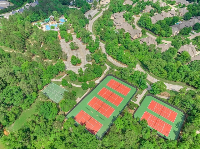 135 Forest Heights Way, Montgomery, TX 77316 - aerial view of a pool