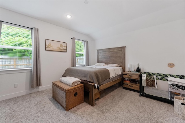 21635 Alberta Forest Cir, Magnolia, TX 77355 - bedroom with light colored carpet and vaulted ceiling