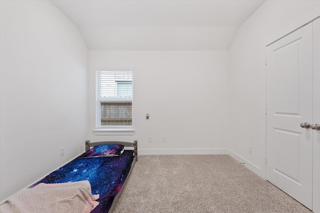 21635 Alberta Forest Cir, Magnolia, TX 77355 - unfurnished bedroom featuring lofted ceiling and carpet flooring