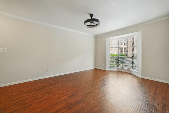 2255 Braeswood Park Dr Unit 181, Houston, TX 77030 - empty room with crown molding and wood finished floors