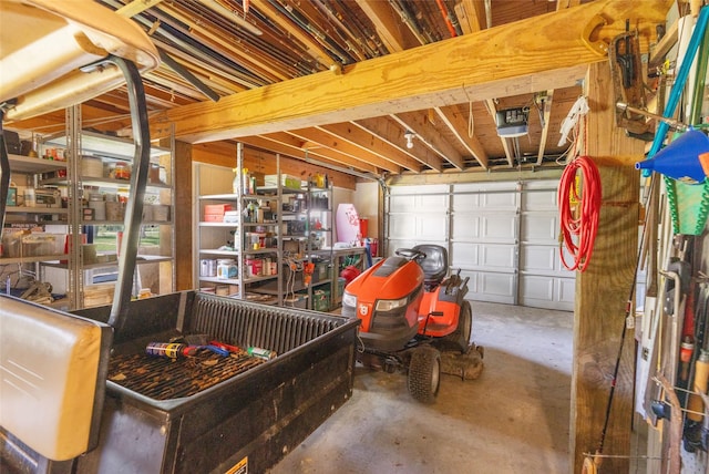 1040 County Road 206, Sargent, TX 77414 - garage featuring a garage door opener