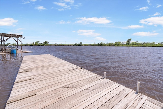 1040 County Road 206, Sargent, TX 77414 - dock featuring a water view