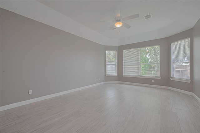 9526 Fern Wood Frst, Houston, TX 77040 - spare room with ceiling fan and light wood-style floors