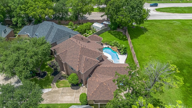 9526 Fern Wood Frst, Houston, TX 77040 - aerial view of a pool