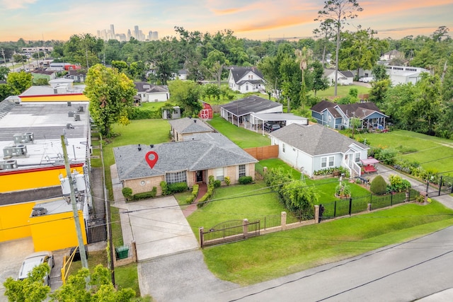 740 Post St, Houston, TX 77022 - aerial perspective of suburban area