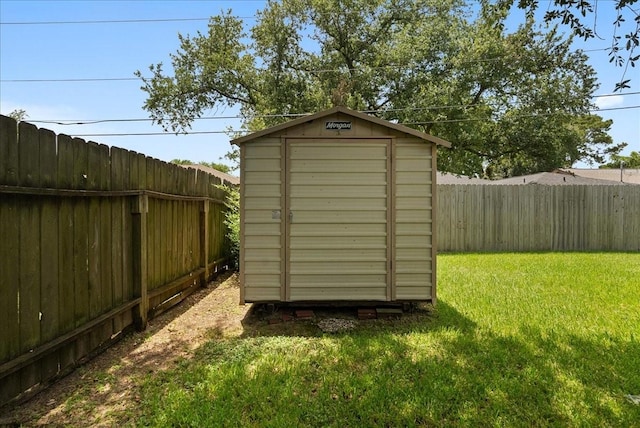 2909 15th Ave N, Texas City, TX 77590 - view of shed with a fenced backyard