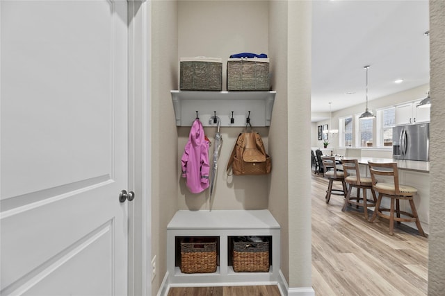 11819 Dockside Shores Dr, Cypress, TX 77433 - mudroom with light wood-style flooring
