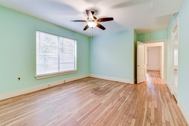 1737 Branard St, Houston, TX 77098 - unfurnished room featuring light wood-type flooring and ceiling fan