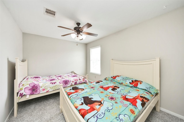 14503 Brackenhurst Ln, Houston, TX 77049 - bedroom with carpet and ceiling fan