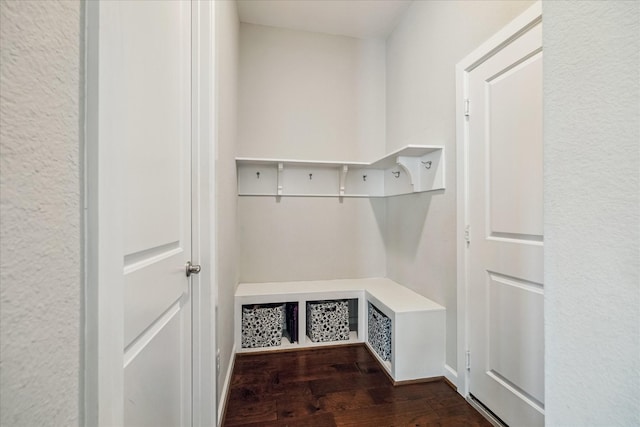 18311 Windspring Falls Ln, Cypress, TX 77433 - mudroom featuring dark wood-type flooring