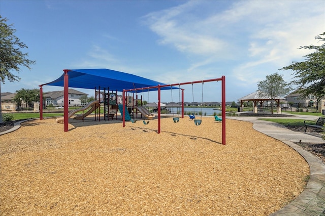 18311 Windspring Falls Ln, Cypress, TX 77433 - communal playground with a gazebo