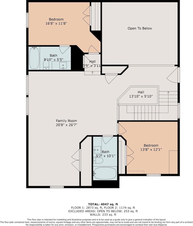18311 Windspring Falls Ln, Cypress, TX 77433 - view of room layout