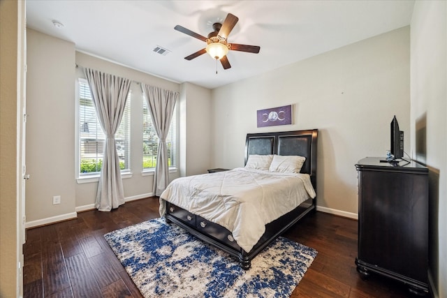 18311 Windspring Falls Ln, Cypress, TX 77433 - bedroom with hardwood / wood-style floors and ceiling fan