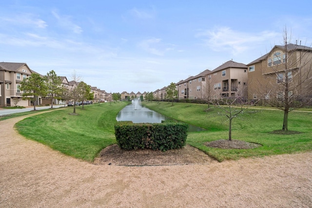 1509 Grayson Oaks Pl, Houston, TX 77043 - surrounding community with a residential view, a water view, and a yard