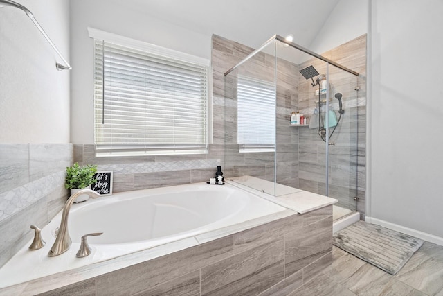 1509 Grayson Oaks Pl, Houston, TX 77043 - full bath featuring a bath and a shower stall