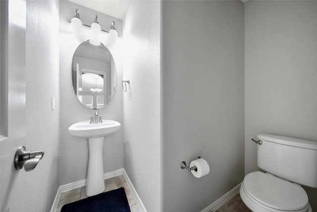21283 Lily Springs Dr, Porter, TX 77365 - half bathroom featuring toilet and tile patterned flooring
