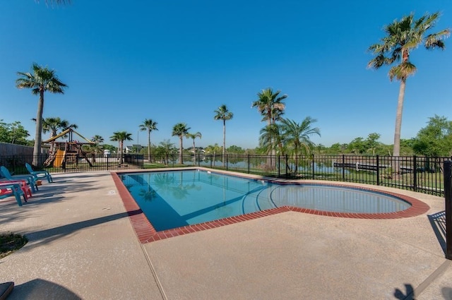 278 Debbie Ln, San Leon, TX 77539 - view of swimming pool featuring a patio area