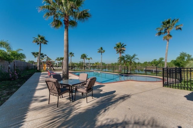 278 Debbie Ln, San Leon, TX 77539 - view of swimming pool featuring a patio