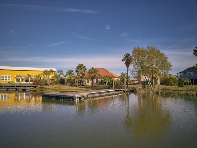 278 Debbie Ln, San Leon, TX 77539 - water view with a dock and boat lift