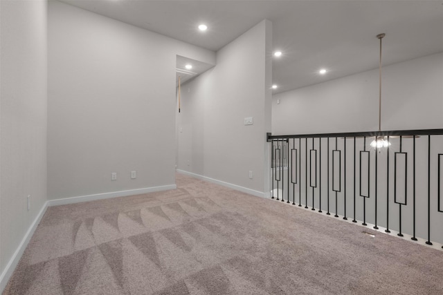 19911 Curved Steel Dr, Cypress, TX 77433 - carpeted empty room featuring recessed lighting and attic access