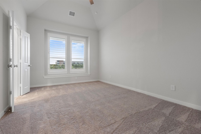 19911 Curved Steel Dr, Cypress, TX 77433 - unfurnished bedroom with carpet flooring, ceiling fan, and high vaulted ceiling