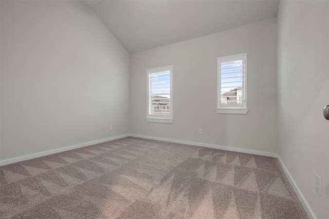 19911 Curved Steel Dr, Cypress, TX 77433 - unfurnished room with light colored carpet and lofted ceiling