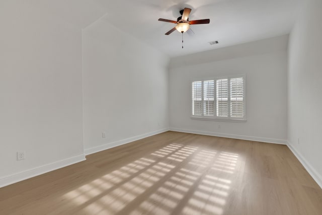 24918 Granite Bluff Ln, Katy, TX 77494 - unfurnished room featuring a ceiling fan and wood finished floors