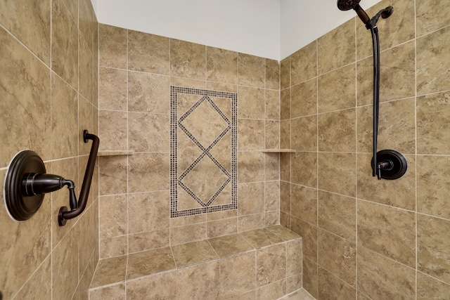 24918 Granite Bluff Ln, Katy, TX 77494 - bathroom featuring tiled shower