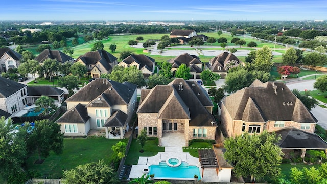 24918 Granite Bluff Ln, Katy, TX 77494 - aerial perspective of suburban area with a pool