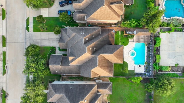 24918 Granite Bluff Ln, Katy, TX 77494 - drone / aerial view of a pool