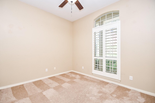 22602 Water Edge Ln, Katy, TX 77494 - carpeted spare room with ceiling fan and baseboards