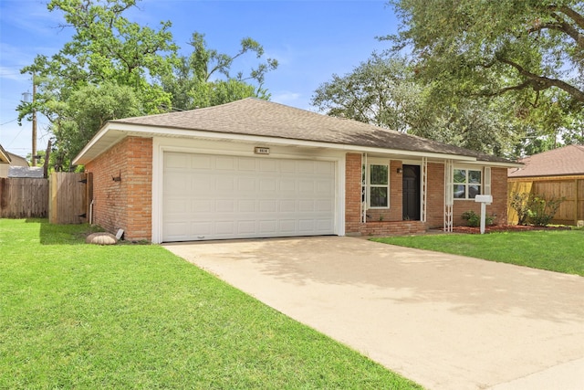 9614 Hammerly Blvd, Houston, TX 77080 - ranch-style house with driveway, brick siding, and a garage