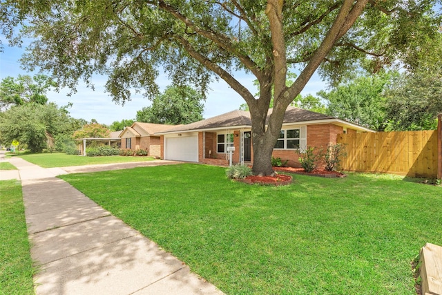 9614 Hammerly Blvd, Houston, TX 77080 - ranch-style home featuring brick siding, an attached garage, and concrete driveway