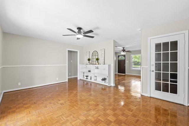 9614 Hammerly Blvd, Houston, TX 77080 - spare room with a ceiling fan and baseboards