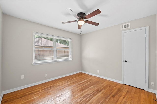 9614 Hammerly Blvd, Houston, TX 77080 - spare room featuring light wood finished floors and ceiling fan